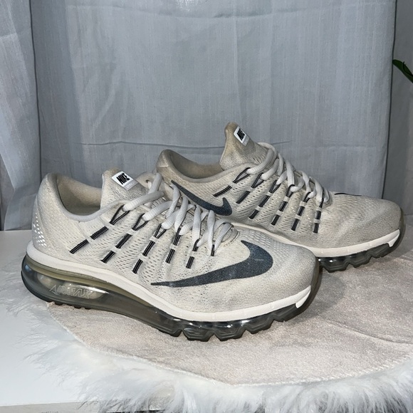 Air Max 2016 Low Top Sneakers White Black - Picture 5 of 7